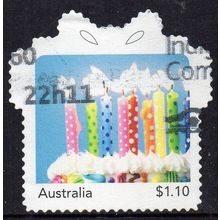 Australia 2022 MyStamps - Special Occasions - Birthday - Candles $1.10 Used