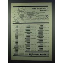 1962 Sierra Bullets Ad - More One-Shot Kills