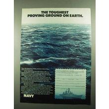 1976 U.S. Navy Ad - Toughest Proving Ground on Earth