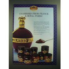 1985 Chambord Liqueur Preserves Ad - From France & Royal Family