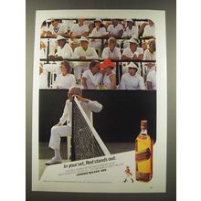 1986 Johnnie Walker Red Label Scotch Ad - In Your Set, Red Stands Out