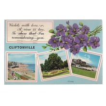 CLIFTONVILLE, MARGATE, KENT used vintage postcard by Elgate 1979 postmark =