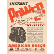 AMERICAN BOSCH ARMA CORP 1955 power ignition units magnetos vintage ad