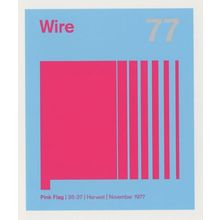 Wire Pink Flag Punk Rock New Wave Harvest Records LP Postcard