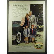 1953 General Tires Advertisement - Esther Williams and family