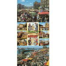 Hamburg Fish Market Germany 3x Postcard