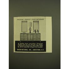 1961 Union-National Dresser Ad - Present perfect
