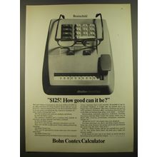 1961 Bohn Contex Calculator Advertisement - $125! How good can it be?