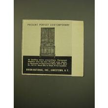 1961 Union-National Furniture Advertisement - Present perfect