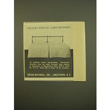 1961 Union-National Beds Advertisement - Present perfect contemporary