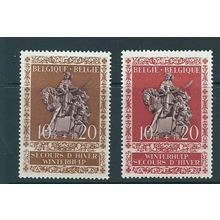 belgium stamps 1943 sg1011 sg1011 sg 1012 winter relief fund mnh