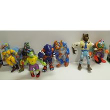 Lot of 7 Vintage Mutant Monster Action Figures – Bandai, Troma, Playmates – 1990