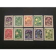 ICOLLECTZONE Austria B235-244 VF NH flowers