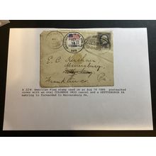 ICOLLECTZONE US 1886 Cover #206 tied with Columbus Ohio Forware used (B400-96)
