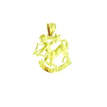 SAGITTARIUS Horoscope Zodiac Sign New Real 14k Yellow Gold Pendant Charm 1x.78"