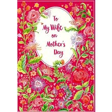 To My Wife On Mother's Day - Mother's Day Greeting Card - 08319