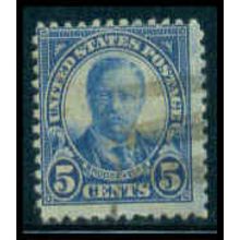 Used 637 5c Theodore Roosevelt Average M09183