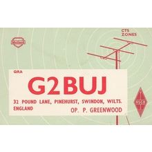 Pinehurst Wiltshire 1960s QSL Amateur Radio Station Postcard