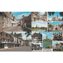 St John Street Salisbury 4x 1970s Postcard s