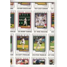 2004 Topps Traded & Rookies Checklist 7 (Red Back) Puzzle Piece #37