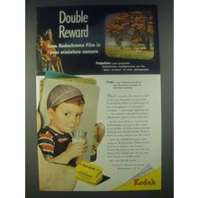 1947 Kodak Kodachrome Film Ad - Double Reward