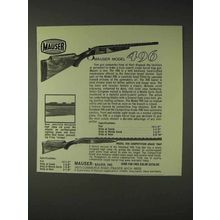 1973 Mauser Model 496 Shotgun Ad