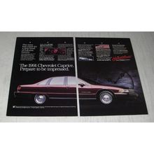1991 Chevrolet Caprice Ad - The 1991 Chevrolet Caprice. Prepare to be impressed