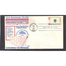 FDC Bazaar 1638 13c Massachusetts (Cachet-U/A) CV40279
