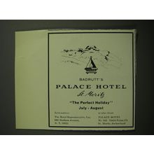 1970 Badrutt's Palace Hotel Advertisement - St. Moritz