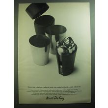1970 Marshall Field & Company Bar sets Ad - When it took a day from London