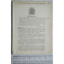 1920 Act of Parliament: Manchester extension of Town Hall, streets, tramways, &c