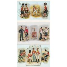 Argyll Highlanders Dress Military Costume 3x Postcard s