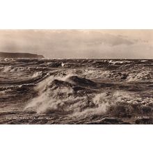 The Restless Sea Whitby Disaster Yorkshire Real Photo Postcard