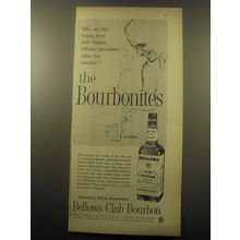 1959 Bellows Club Bourbon Ad - Who are the happy host and hostess