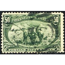 291, Used 50¢ Fault Free - Trans-Mississippi SCV $175.00 * Stuart Katz