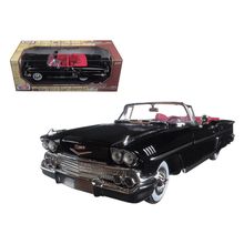 1958 Chevrolet Impala Convertible Black with Red Interior "Timeless Classics"...