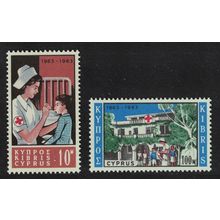 Cyprus Centenary of Red Cross 2v 1963 MNH SG#232-233