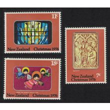 New Zealand Christmas 3v 1976 MNH SG#1129-1131
