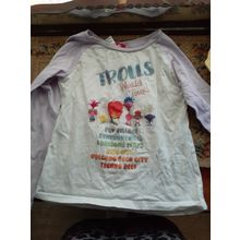 girls long sleeve top trolls world tour size 7
