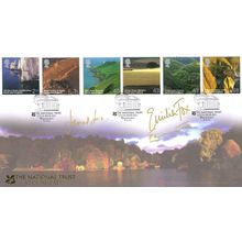 James Edward & Emilia Fox National Trust LTD TO 50 MULTI Hand Signed FDC