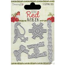 Dovecraft. Little Red Robin Die Set. Die Cutting Cardmaking Scrapbooking Crafts