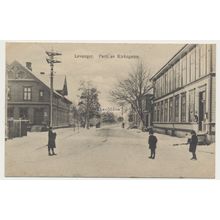 Norway Levanger Parti av Kirkegaten early 20th C. unused RPPC Thurn-Paulsen 2