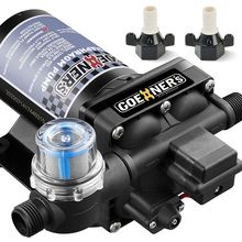 Upgraded Version] RV Fresh Water Pump, 12V DC 6GPM 70PSI Self-Priming Diaphragm