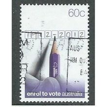 AUS 2012 60c 'COMPULSORY ENROLMENT' FINE USED (EBID37-795)