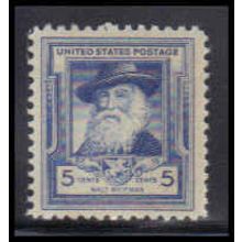 867 5c Walt Whitman Fine MNH KA2836