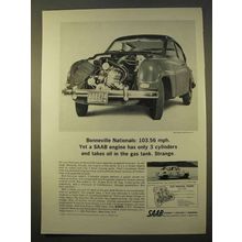 1964 Saab Car Ad - Bonneville Nationals