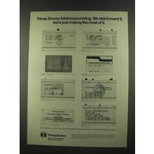 1972 Pitney-Bowes Addresser-Printer Ad - Didn't Invent