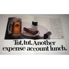 1984 Stella Artois Beer Ad - Expense Account Lunch