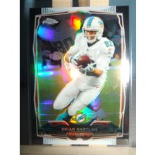 2014 Topps Chrome BRIAN HARTLINE (Dolphins) Black Refractor card #81 048/299