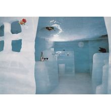 Switzerland Bar Pub Made From Ice Postcard